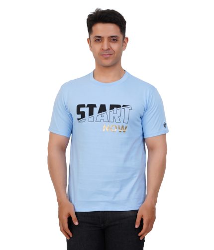 StartNow Motivational Tshirt- Blue