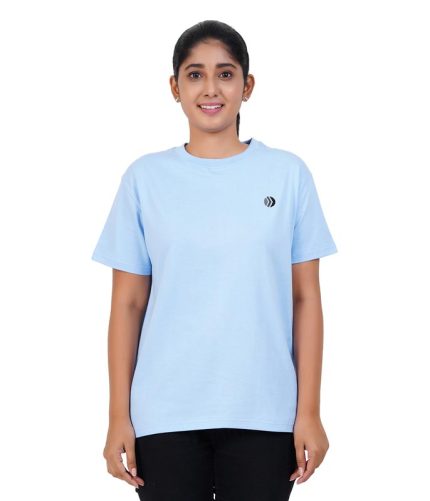 StartNow Women solid Tshirt - Blue